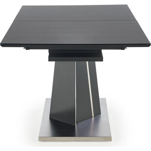 Nowoczesny stół rozkładany na jednej nodze Salvador 160x90 szary marki Halmar