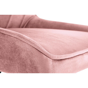 Krzesło do biurka dla dziewczynki Rico Velvet różowe marki Halmar