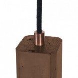 Lampa betonowa wisząca Kalla Quadro Brązowy/Miedź marki LoftLight