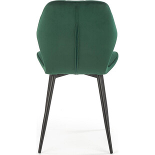 Nowoczesne krzesło welurowe pikowane K453 ciemno zielone marki Halmar