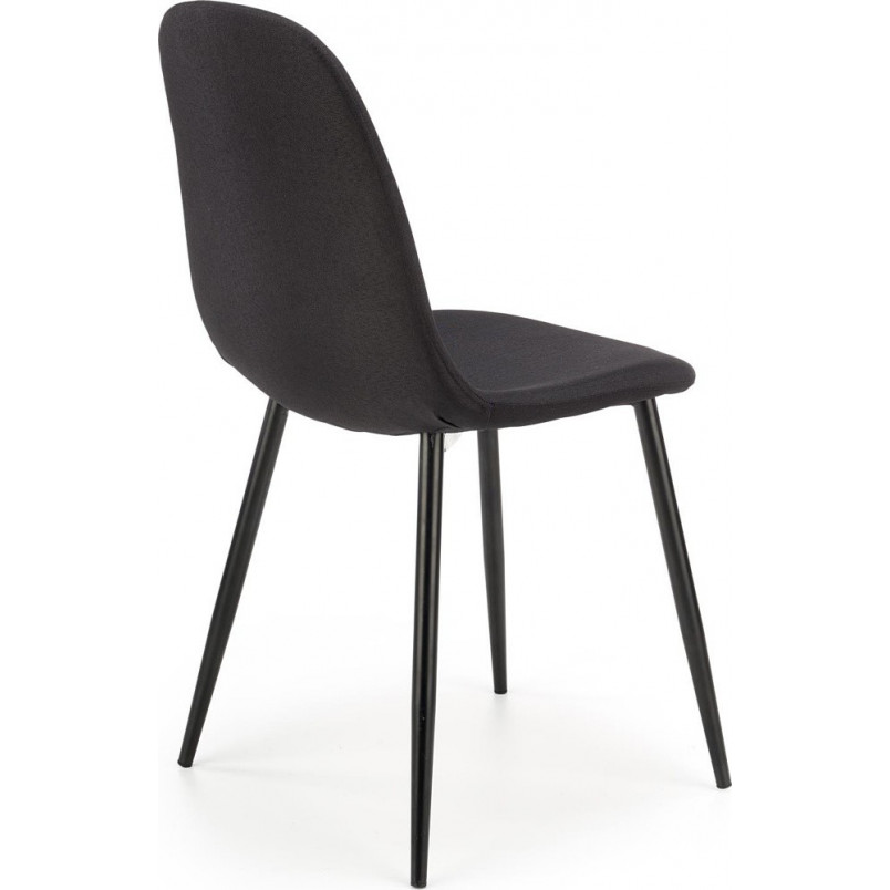 Krzesło tapicerowane do salonu K449 czarne marki Halmar