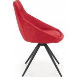 Krzesło tapicerowane nowoczesne do salonu K431 czerwone marki Halmar