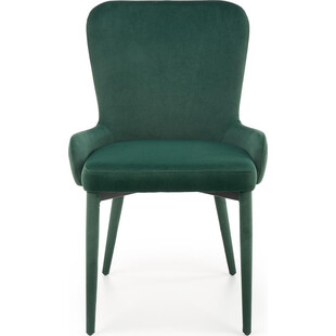 Krzesło welurowe do jadalni K425 zielone marki Halmar