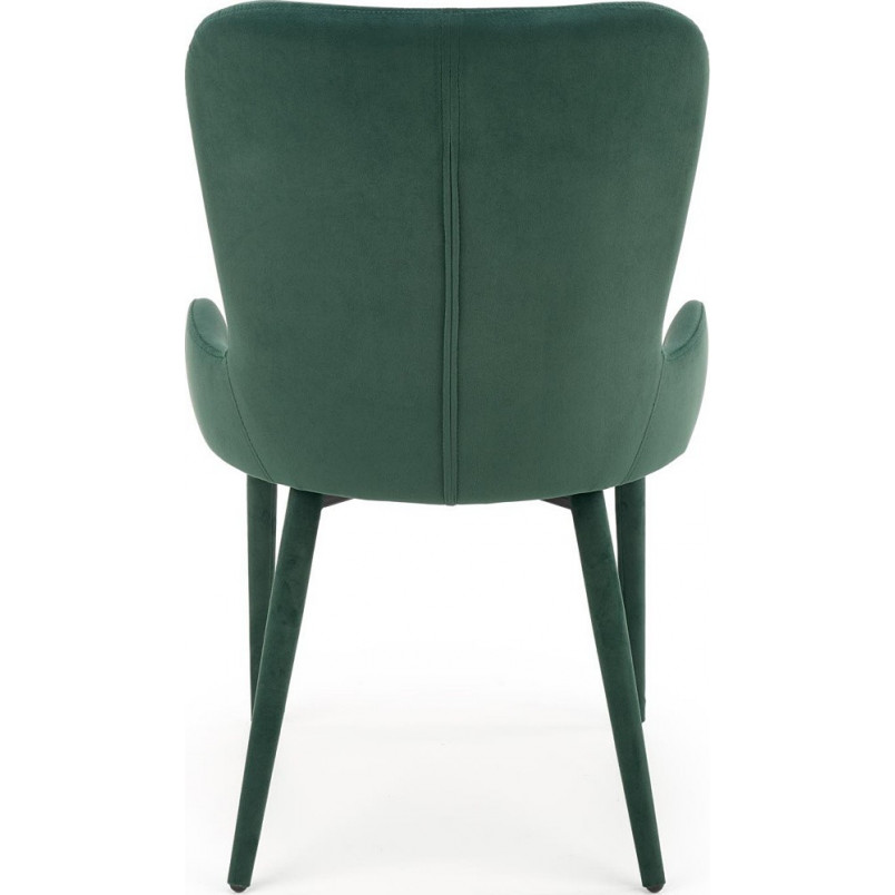 Krzesło welurowe do jadalni K425 zielone marki Halmar
