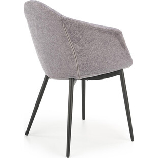 Krzesło tapicerowane kubełkowe K420 szare marki Halmar