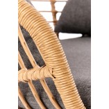 Sofa rattanowa boho z poduszkami na taras Ikaro XL naturalna marki Halmar