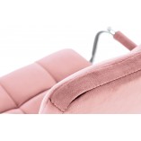 Krzesło do biurka dla dziewczynki Gonzo IV Velvet różowe marki Halmar