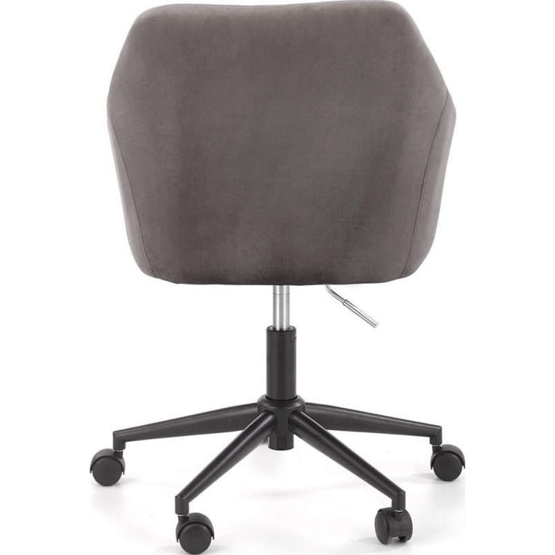 Krzesło dla dzieci do biurka Fresco Velvet szare marki Halmar
