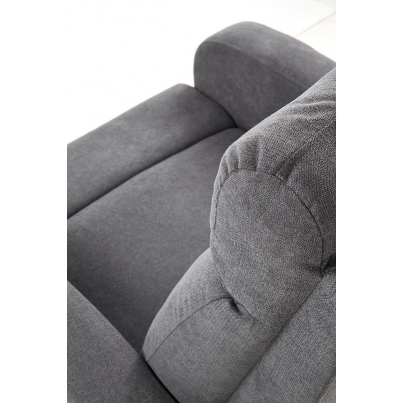 Fotel wypoczynkowy rozkładany do spania Oslo szary marki Halmar