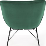 Wygodny fotel welurowy designerki Belton ciemny zielony marki Halmar