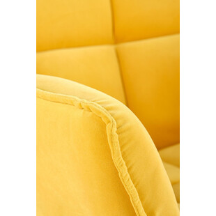 Wygodny fotel welurowy designerki Belton żółty marki Halmar