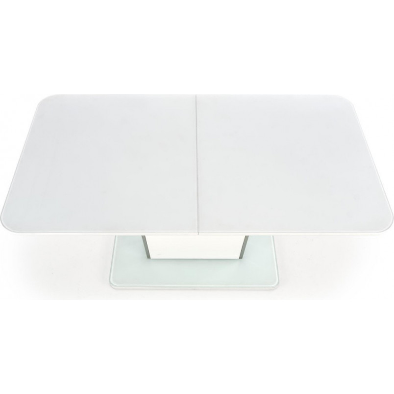 Stół rozkładany nowoczesny na jednej nodze Bonari 160x90 biały marki Halmar