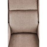 Fotel rozkładany z funkcją masażu Agustin M beżowy marki Halmar