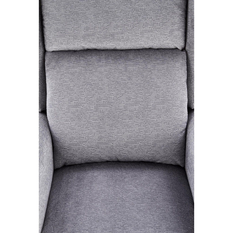 Fotel rozkładany z funkcją masażu Agustin M popielaty marki Halmar
