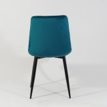 Krzesło welurowe Kim Velvet turkusowe marki Signal
