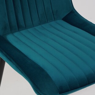 Krzesło welurowe Kim Velvet turkusowe marki Signal