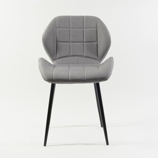 Krzesło tapicerowane pikowane Hals szare marki Signal