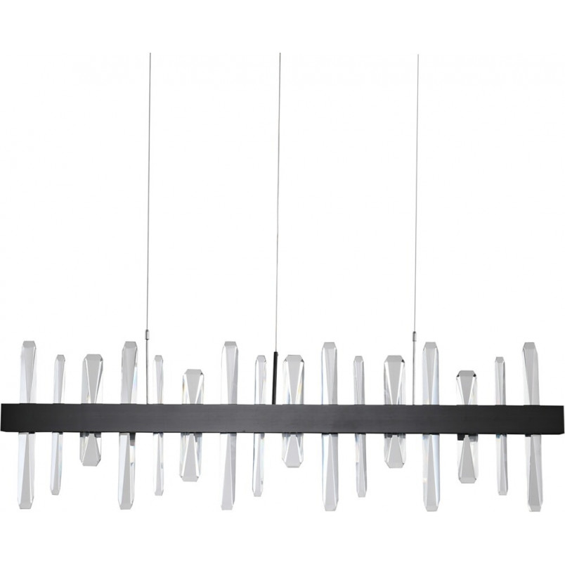 Podłużna lampa wisząca kryształowa Arctic LED 100 czarna marki Step Into Design