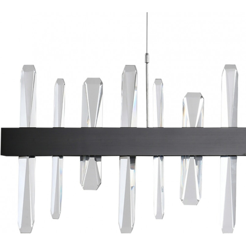 Podłużna lampa wisząca kryształowa Arctic LED 100 czarna marki Step Into Design