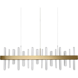Długa lampa wisząca kryształowa Arctic LED 100 złota marki Step Into Design