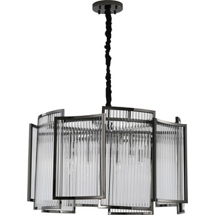Lampa wisząca kryształowa w stylu hampton Imperio 80 czarna marki Step Into Design