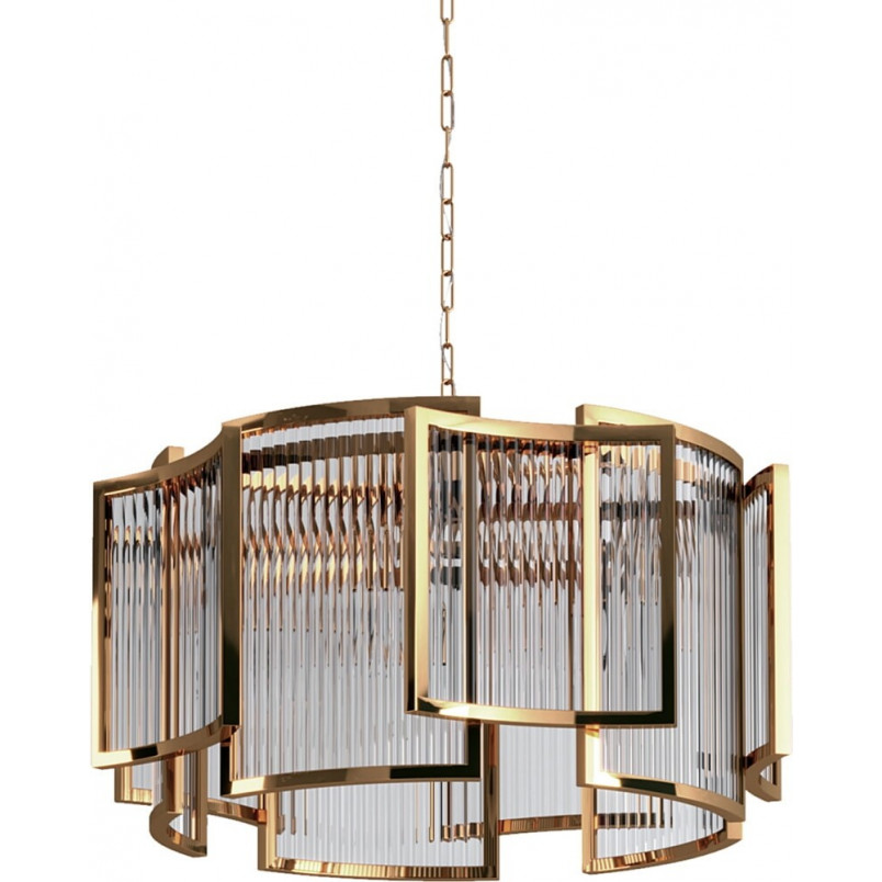 Lampa wisząca kryształowa Lampa wisząca kryształowa w stylu hampton Imperio 80 złota marki Step Into Design