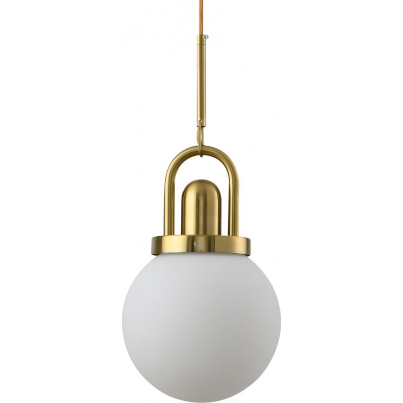 Mała lampa wisząca szklana glamour Pearl biało-złota Step Into Design