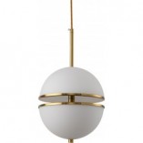 Mała lampa wisząca kula glamour Sfera 20 biało-złota marki Step Into Design
