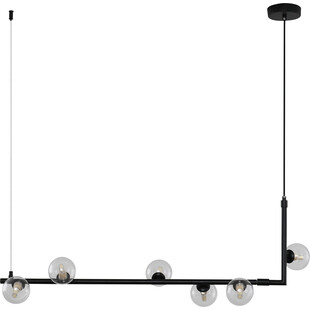 Lampa wisząca szklane kule nad stół Simply 90 przezroczysto-czarna marki Step Into Design