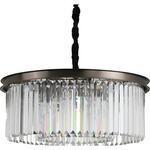 Lampa wisząca kryształowa w stylu hampton Sparkle Round 60 antracytowa marki Step Into Design