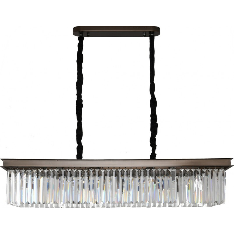 Duża lampa wisząca kryształowa w stylu hampton Sparkle Single 100 antracytowa marki Step Into Design