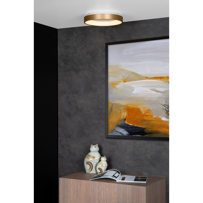 Plafon okrągły glamour do sypialni Vidal 28 LED matowe złoto marki Lucide