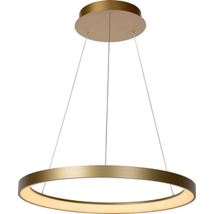 Duża lampa okrągła w stylu glamour Vidal 58 matowe złoto marki Lucide