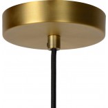 Szklana lampa wisząca w stylu glamour Firmin 30 opal/mosiądz Lucide