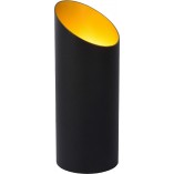 Lampa stołowa tuba Quirijn czarno-złota marki Lucide