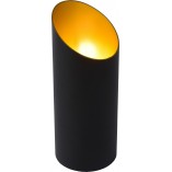 Lampa stołowa tuba Quirijn czarno-złota marki Lucide