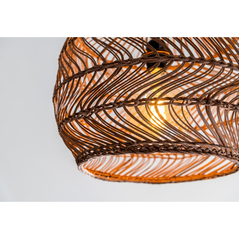 Lampa wisząca rattanowa w stylu boho Moloko 40 marki Lucide