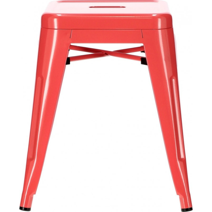Taboret metalowy Paris czerwony marki D2.Design