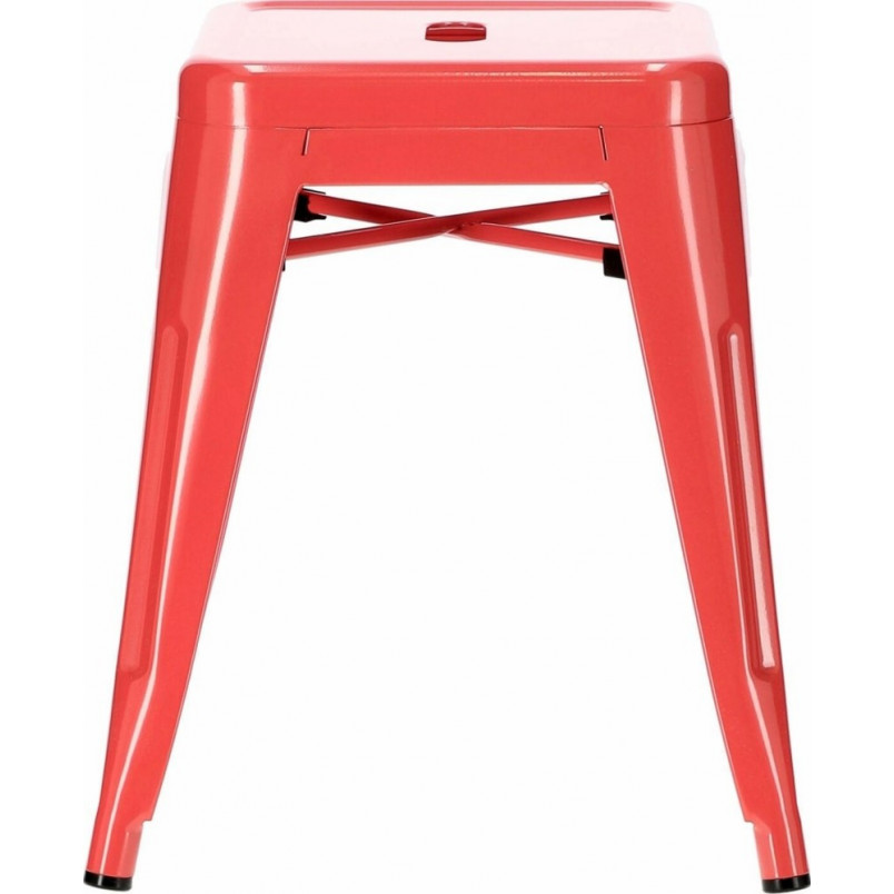 Taboret metalowy Paris czerwony marki D2.Design