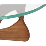 Stolik kawowy szklany Trix 125x90 przezroczysty/orzech marki D2.Design