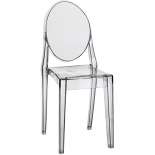 Krzesło z tworzywa Viki szare przezroczyste marki D2.Design