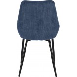 Krzesło sztruksowe Floyd niebieskie marki Intesi
