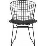 Krzesło druciane designerskie Harry czarne marki D2.Design