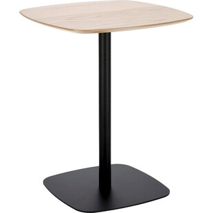 Stół loft na jednej nodze Mizo 60x60 dębowo-czarny marki Intesi