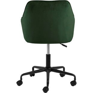 Krzesło do biurka welurowe Brooke VIC zielone marki Actona
