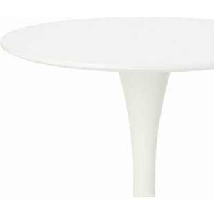 Stół okrągły na jednej nodze Skinny 60 biały marki Simplet