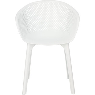 Krzesło ażurowe kubełkowe Dacun białe marki Intesi