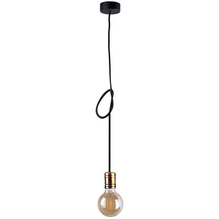 Lampa wisząca "żarówka" na kabu Cable I Czarny/Miedź marki Nowodvorski
