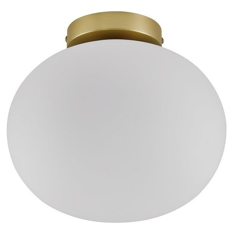 Plafon szklana kula Alton 27 biały opal/mosiądz marki Nordlux