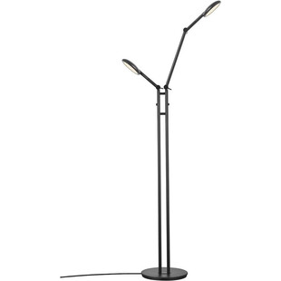 Lampa podłogowa podwójna Bend LED czarna marki Nordlux